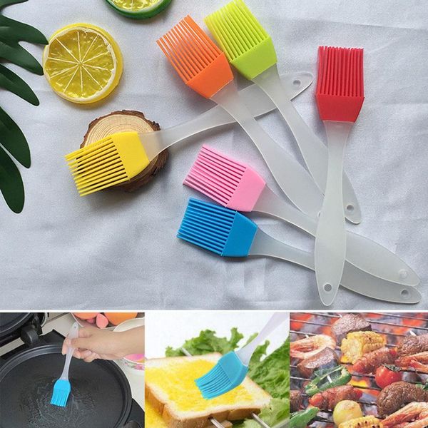 New silicone basting brush for BBQ, baking, and pastry cooking in the kitchen
