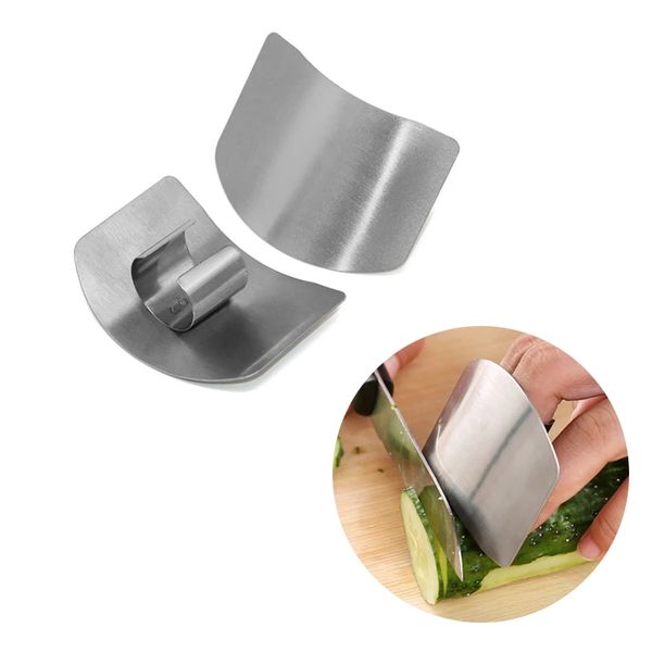 New stainless steel finger guard for safe vegetable cutting and knife protection