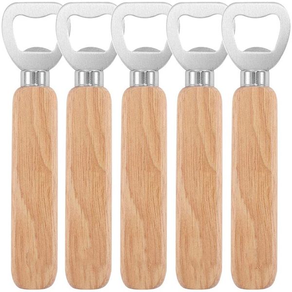 New wooden handle bartender bottle opener for weddings and groomsmen gifts