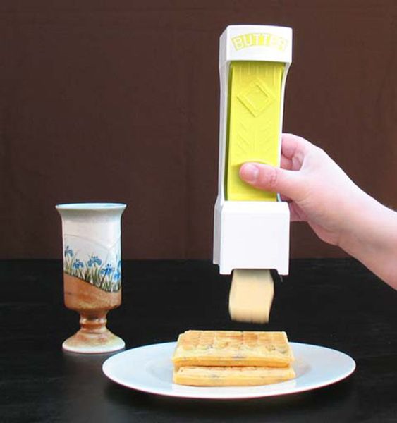 One-touch butter and cheese slicer with storage box for kitchen use