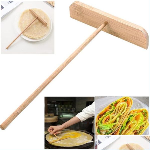 Other Kitchen Tools New Chinese Specialty Crepe Maker Pancake Batter Wooden Spreader Stick Home Kitchen Tool Diy Restaurant Canteen S Dhz9A

New Chinese crepe maker with wooden spreader for home and restaurant use, perfect for DIY pancake batter