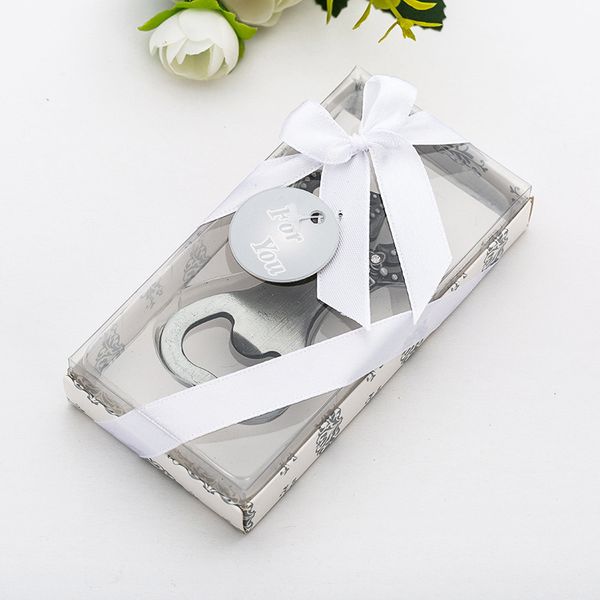 Personalized bottle opener for baby shower guests, a creative party favor gift