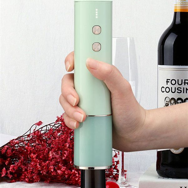 Pocket-sized rechargeable electric wine opener with automatic charging function, a creative corkscrew tool for bottles