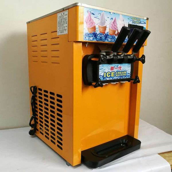 Popular 18L 3-flavor desktop soft serve ice cream machine at a special price