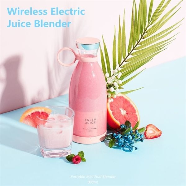 Portable 350ml USB rechargeable mini blender for fruits, veggies, and smoothies on the go
