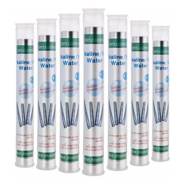 Portable alkaline water filter stick with hydrogen ionizer and mineral purifier, featuring tourmaline and germanium maifanshi stone