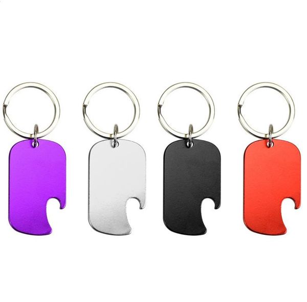 Portable aluminum military dog ID tags with built-in bottle opener
