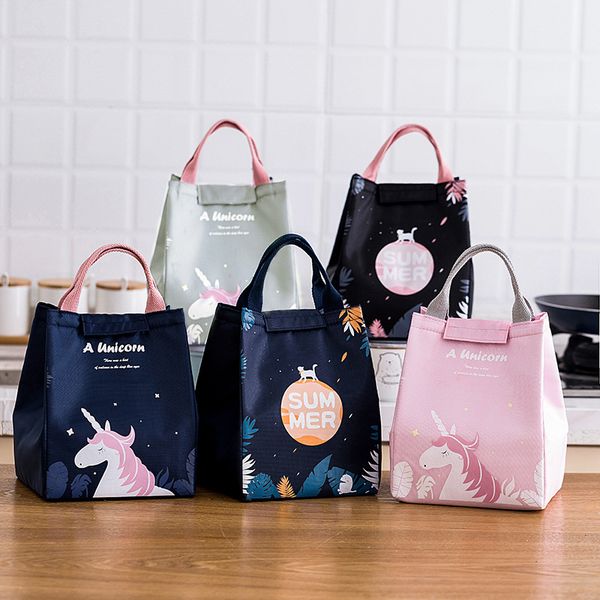 Portable insulated lunch bag for office and school with large capacity