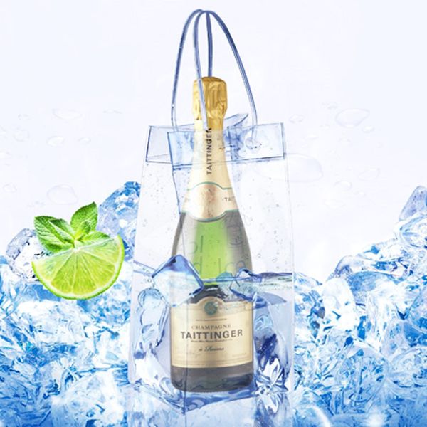 Portable insulated wine and beer cooler bag for outdoor picnics and chilling beverages