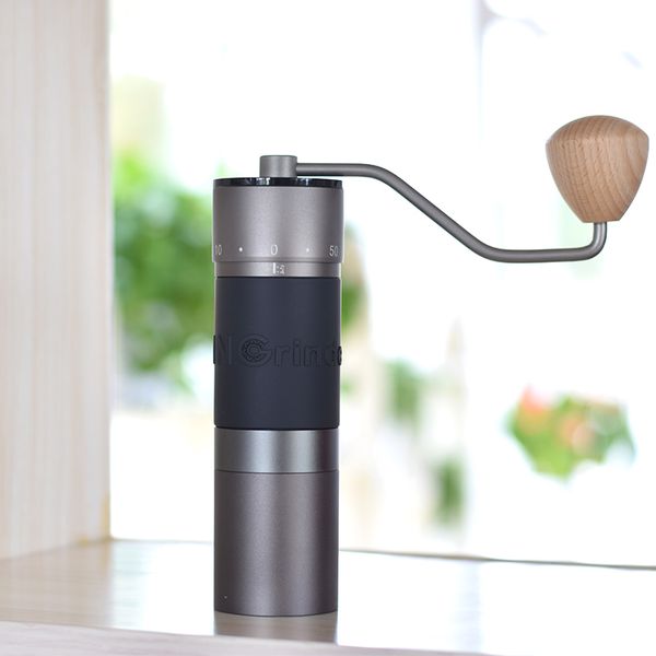 Portable manual coffee grinder with 48mm stainless steel burrs, model Kingrinder K4/K6, item 220509