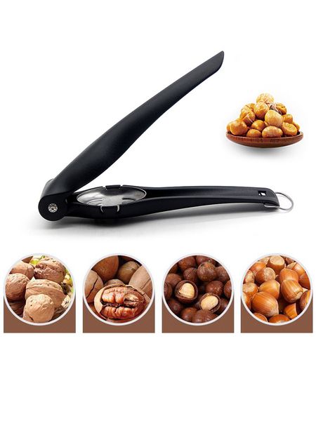 Portable multi-tool for cracking chestnuts, walnuts, and nuts with plier-style clip design