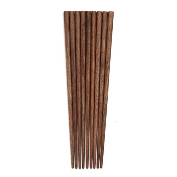 Portable travel chopsticks made of black walnut wood, eco-friendly for home use, a Japanese and Chinese style gift