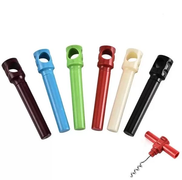 Practical plastic bottle opener for wine, a multi-functional corkscrew tool for home, car and kitchen use