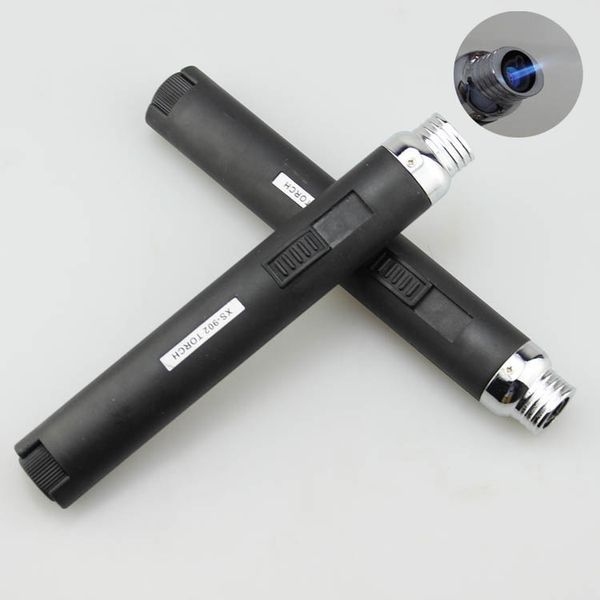 Premium compact jet flame butane lighter pen torch for cigars, windproof welding soldering with free DHL shipping