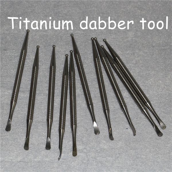 Premium GR2 Titanium Dabber Tool for Oil Wax, 110mm Dab Accessory for Glass Bongs
