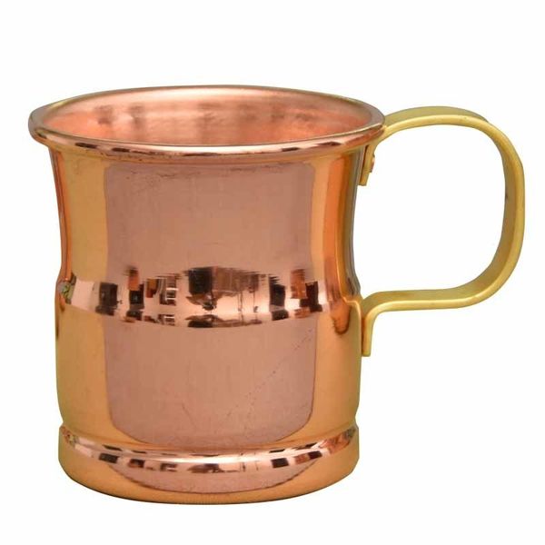 Premium handmade red copper mug for Moscow Mule, coffee, wine, beer, or milk