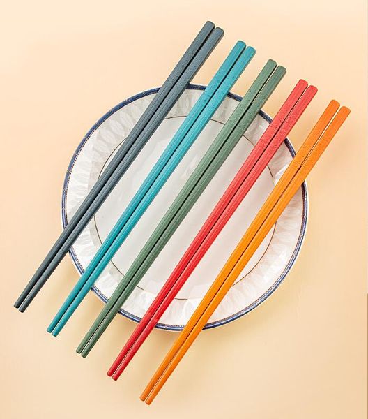 Premium reusable multicolor sushi chopsticks with Japanese matte anti-slip design