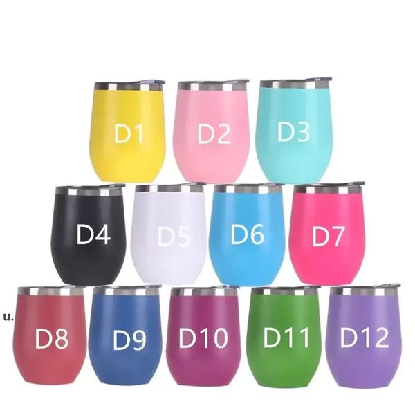 Red wine cup Stainless steel hot coffee mug tumbler double wall egg shape cute with lid water insulated Multi color thermo WHT0228

改写为：
Insulated stainless steel double-walled egg-shaped tumbler mug for hot coffee or wine, available in multiple colors with lid (WHT0228)
