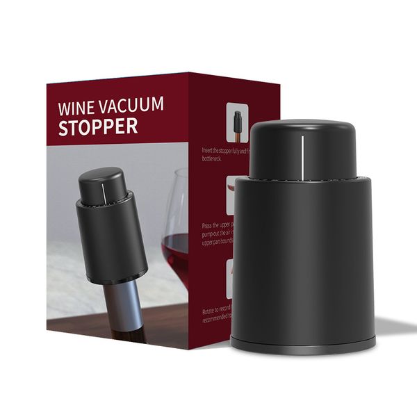 Red wine vacuum seal stopper for preserving wine bottles