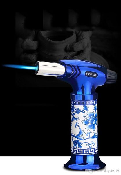 Refillable butane jet torch lighter with 1300°C metal-melting flame