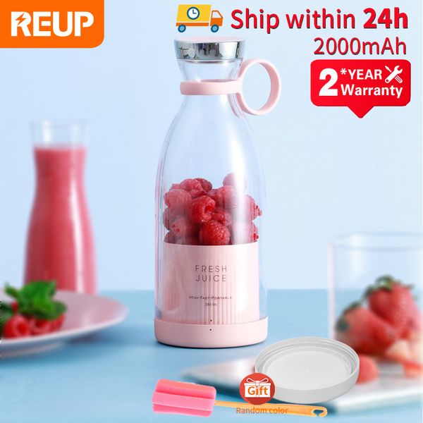 REUP portable electric juicer blender for fruits, vegetables, smoothies and milkshakes
