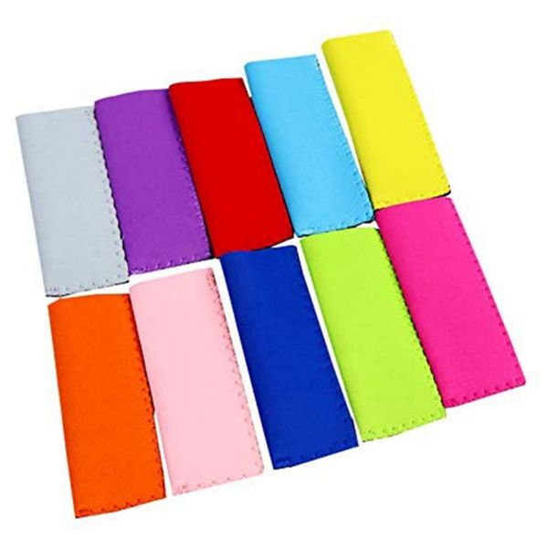 Reusable freezer sleeves for kids' ice pops, 15x4.2cm summer kitchen tool covers