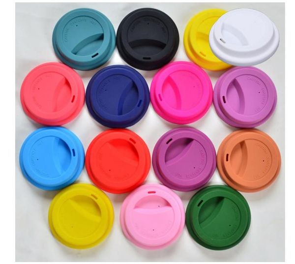 Reusable silicone lid for porcelain coffee mugs, prevents spills, fits milk tea cups, model SN6497