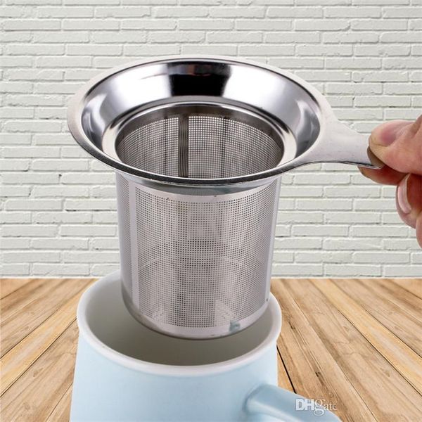 Reusable stainless steel mesh infuser for loose tea leaves and spices, a handy kitchen tool for coffee and tea preparation