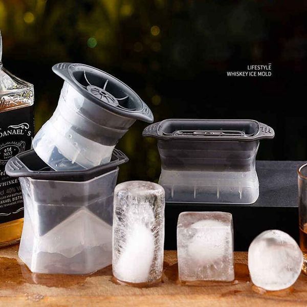Round Whiskey Ice Cube Ice Maker Silicone Bar Bart Large Ice Ball