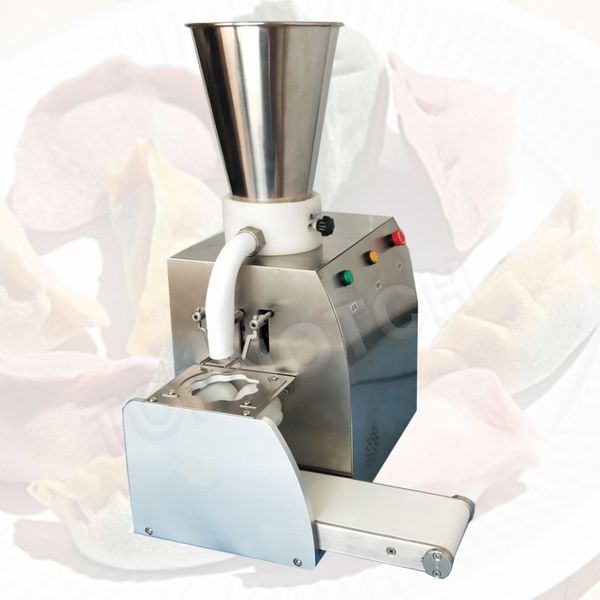 Semi-automatic kitchen dumpling maker for home or restaurant use, compact manual gyoza forming device