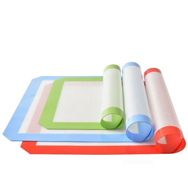 Silicone baking mat (16.5x11.6 inches) for wax, oil, and baking - durable fiberglass table mat for kids