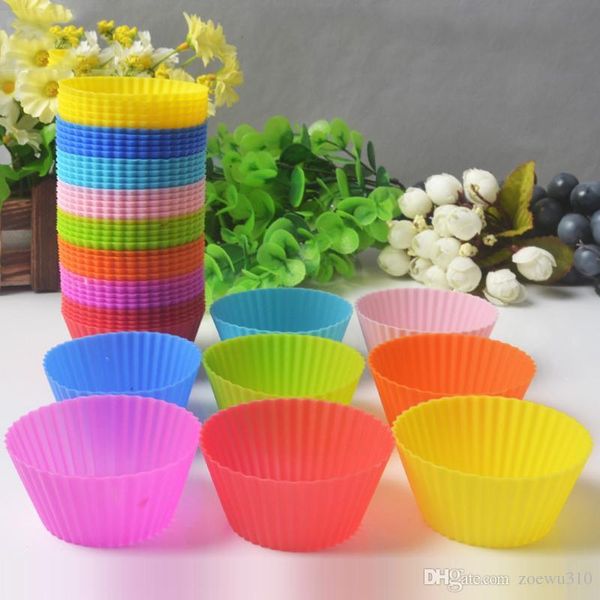 Silicone baking mold for jumbo cookies and muffins, 7cm size, ideal for cake and cupcake making