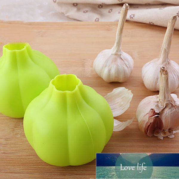 Silicone garlic peeler roller tube for easy peeling, a handy kitchen tool