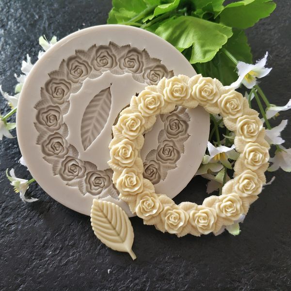 Silicone rose chocolate mold for DIY crafting and creative projects
