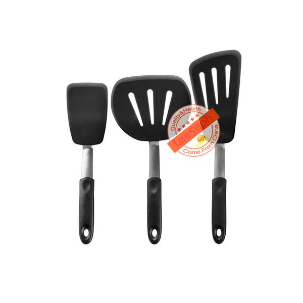 Silicone spatula with flexible stainless steel core, heat-resistant up to 600¡ãF, non-stick and easy to clean for kitchen use