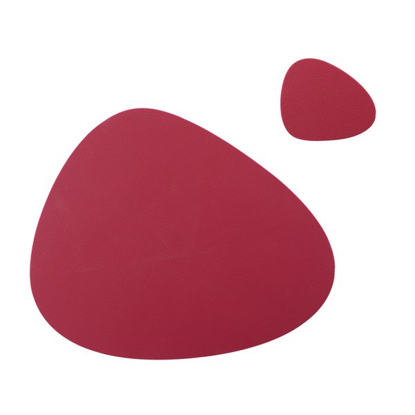 Silicone water drop-shaped placemats for tables, heatproof and non-slip, simple soft coasters for bowls and cups