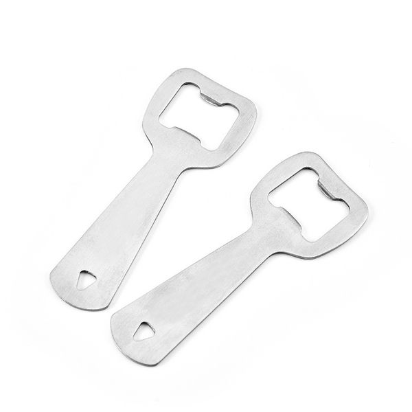 Stainless steel bottle opener, a compact and versatile tool for opening beer bottles in the kitchen