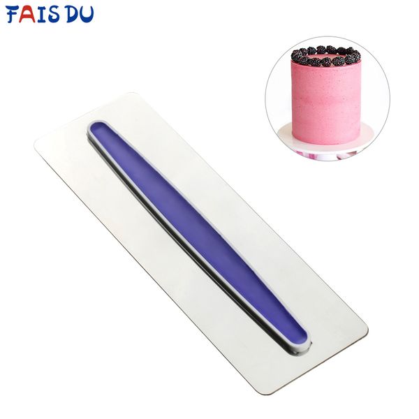 Stainless steel cake scrapers and fondant spatulas for smoothing, baking molds, and DIY pastry decorating tools 201023