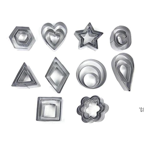 Stainless steel cookie mold set with 27-30 pieces for baking DIY chocolate cakes and cookies, essential kitchen tools