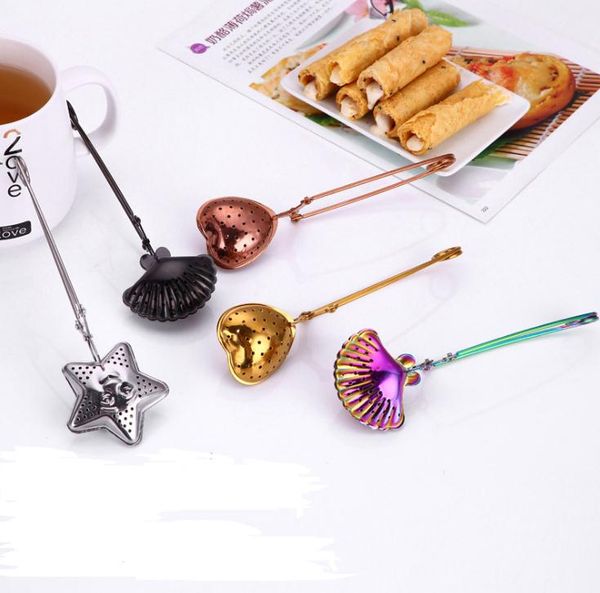 Stainless steel heart-shaped tea infuser for loose leaf tea, reusable metal strainer accessory SN3342