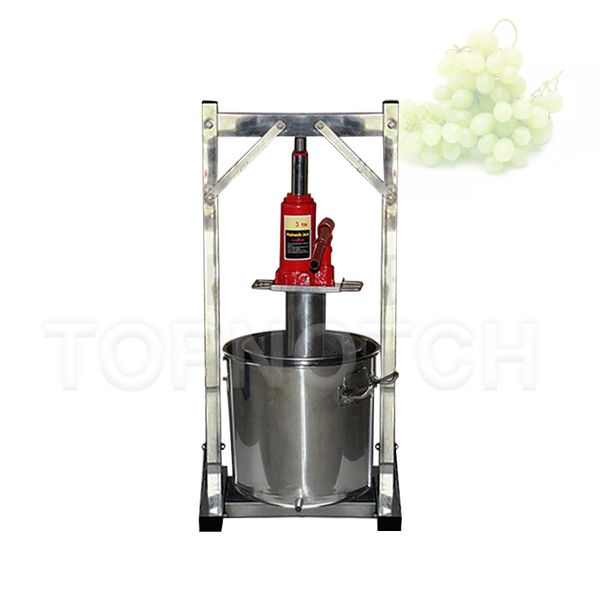 Stainless steel kitchen fruit crusher for juicing with sediment filter and lees separation, ideal for pressing grapes