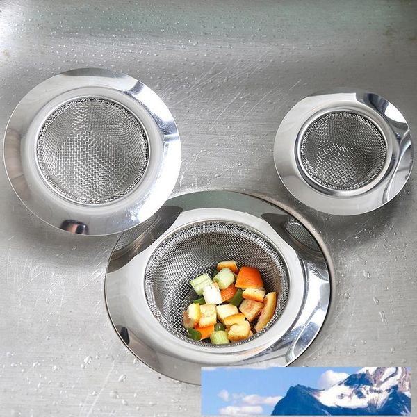 Stainless steel kitchen sink strainer with wide 4.5" rim mesh drain filter