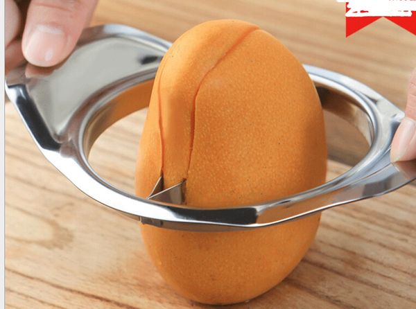 Stainless steel mango cutter, a versatile fruit tool for slicing peaches and other household fruits