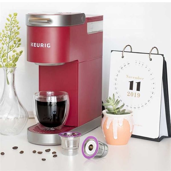 Stainless steel reusable K-cup filter compatible with Keurig Mini Plus, Cafe, Cafe 83, and Latte 211008 coffee makers