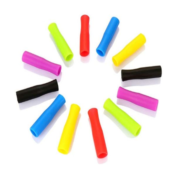 Stainless steel suction sleeve with silicone nozzle cover for bubble tea drinks