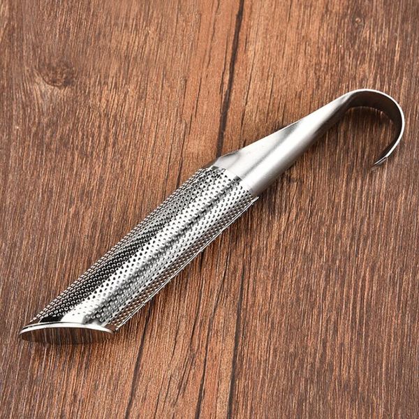 Stainless steel tea strainer with ergonomic handle for easy use in the kitchen
