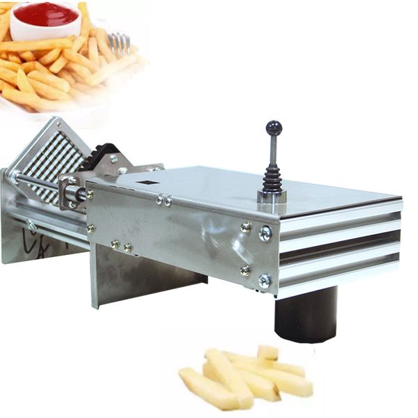 Stainless steel tool for making homemade French fries and potato chips by slicing and cutting potatoes