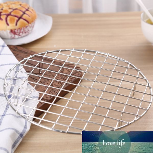 Stainless steel wire cooling rack for baking cakes, bread, pizza, and cookies in the oven or barbecue
