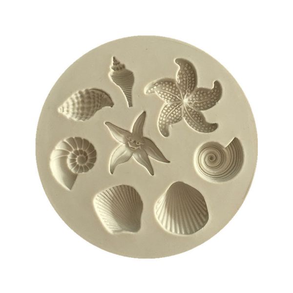 Starfish-shaped silicone cake mold for ocean-themed chocolate treats and DIY kitchen creations
