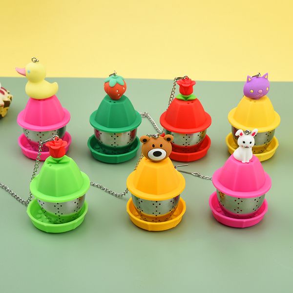 Sublimation Tea Tools Creative Tea Infuser Strainer Sieve Stainless Steel Infusers Teaware Teas Bags Leaf Filter Diffuser Infusor Kitchen Ac